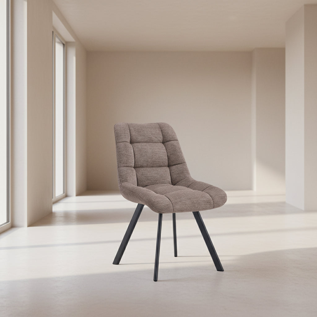 Chaise de salle à manger capitonné - Liz