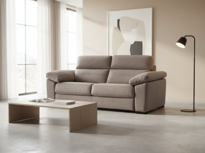 Canapé convertible rapido taupe - Patricia