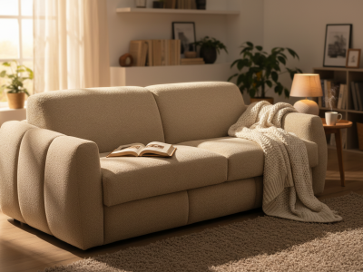 Canapé 3 places convertible rapido beige - Billy