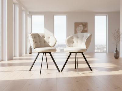 Lot de 2 chaises pivotante Nottingham - Akante