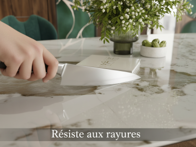 Table extensible céramique 6 mm forme tonneau Missouri Akante – 150 à 270 cm