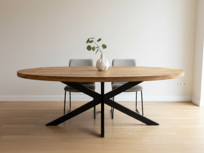 Table ovale en bois massif – Alexan
