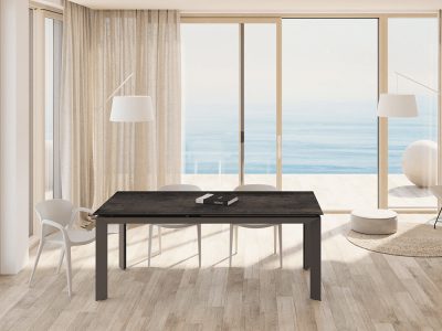 Table extensible céramique grand format Bogota Akante – 180 à 300 cm