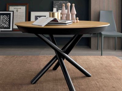 Table ronde extensible en bois -  Fahrenheit Altacom